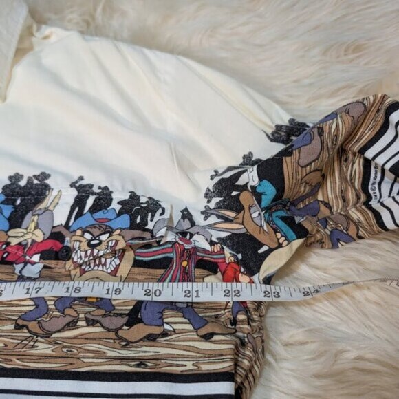 Looney Tunes Western Collection 1994 Western Button Up Shirt Size Large - Picture 9 of 10